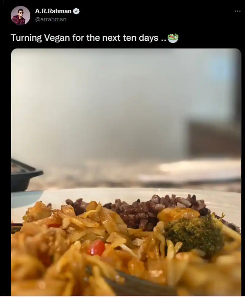 Arrahman skipped non veg for the next 10 days information getting viral