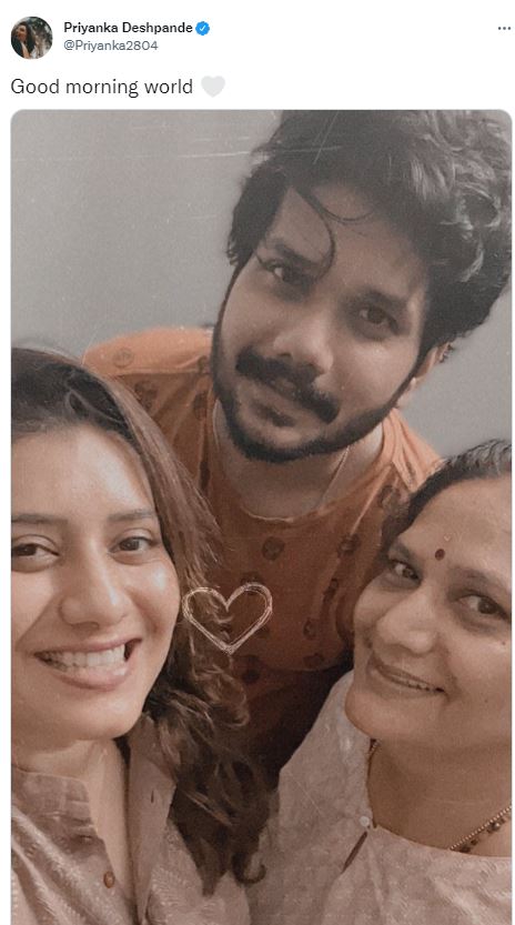 Fans questions about priyanka deshpande husband due her latest post