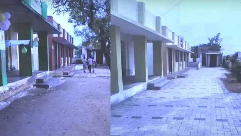 Actor karthi renovate government school with his friends during viruman shooting