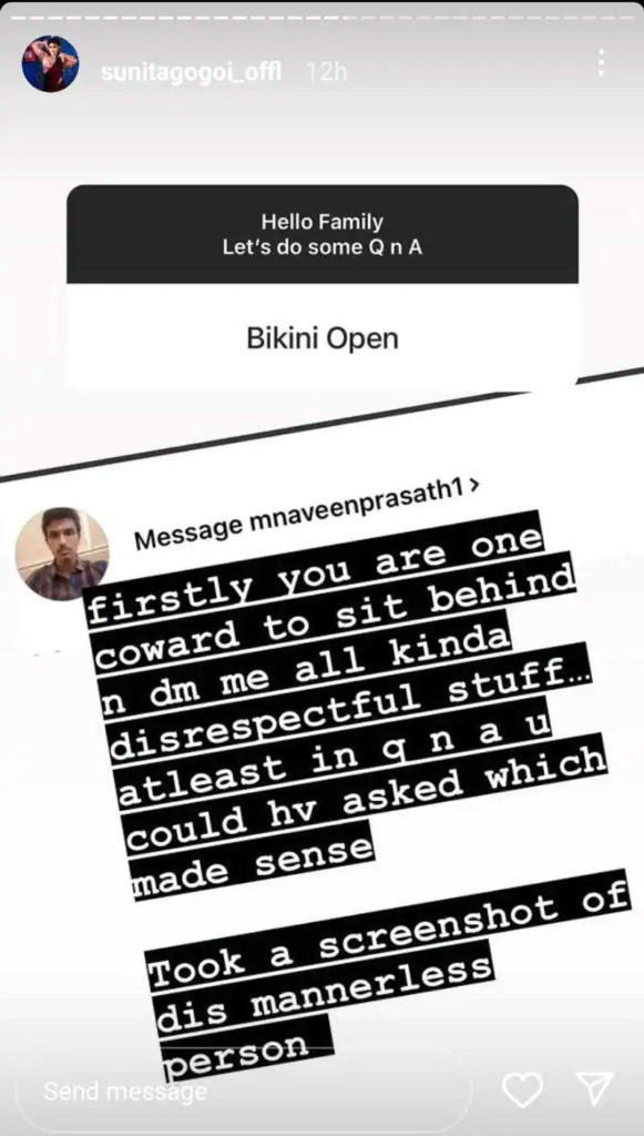 Cwc sunita gogoi bold action against fan who asked irrelevant question