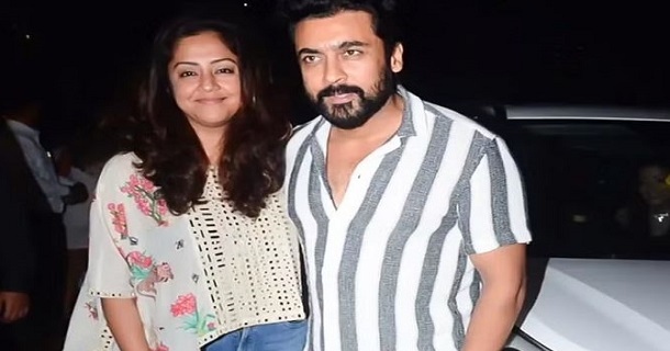 Does suriya voluntarily removed jyothika name from posters