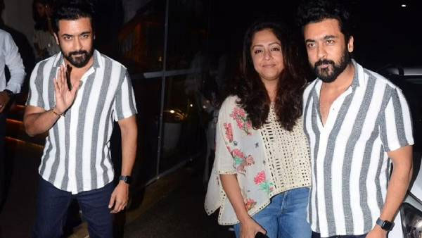 Suriya stops photographers to take photo of his son and daughter