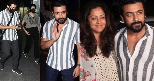 Suriya stops photographers to take photo of his son and daughter