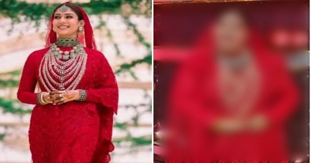 Actress harathi ganesh replicates nayanthara marriage bridal look photos getting viral on social media