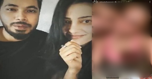 Shruthi haasan posts intimate photos with her boy friend