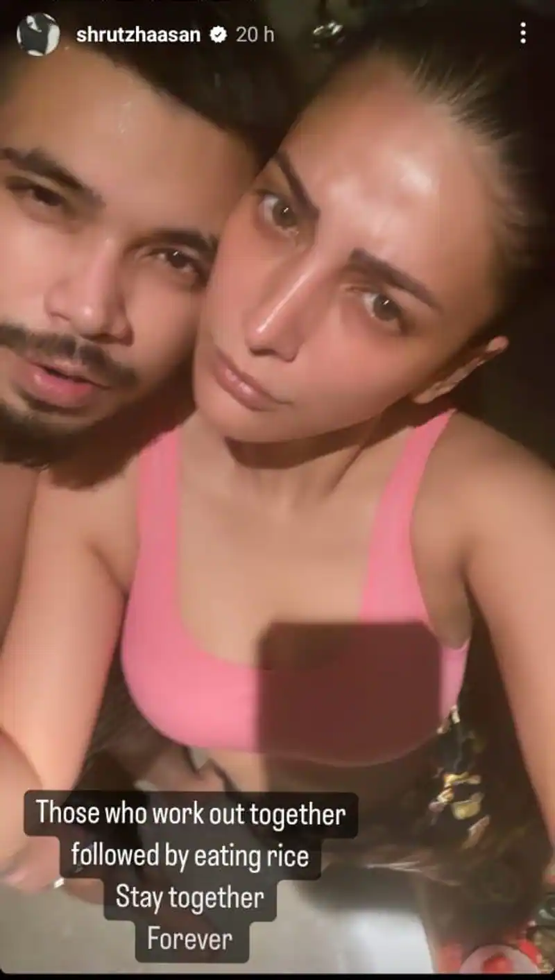 Shruthi haasan posts intimate photos with her boy friend