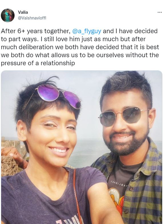 biggboss tamil season 2 celebrity announces divorce viral tweet