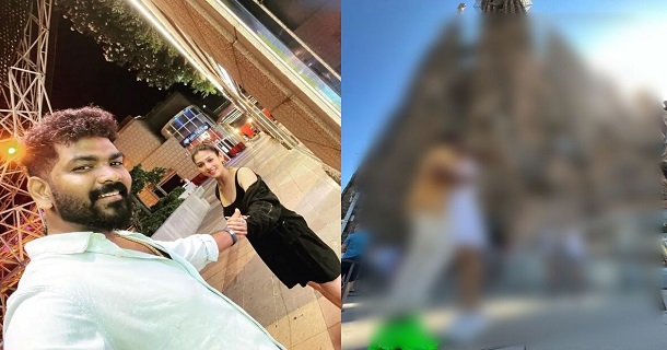 vignesh shivan kisses nayanthara in barcelona photos getting viral on social media