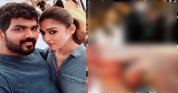 nayanthara vignesh shivan kiss photo from barcelona getting viral on social media