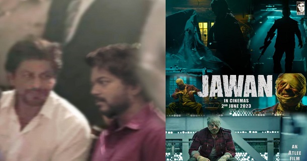 shahrukh khan and thalapathy vijay meet up photo getting viral on social media