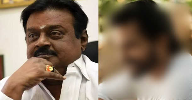 top popular actor wished vijayakanth on his birthday meeting in person