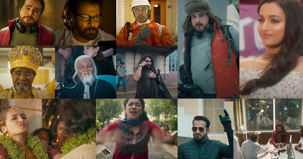 chiyaan vikram celebrated birthday for vj anjana on cobra audio launch