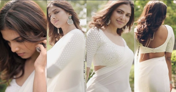 malavika mohanan hot photos showing low neck glamour
