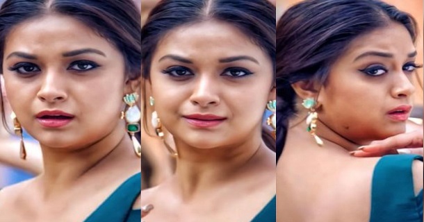actress keerthy suresh hot photos getting viral on social media