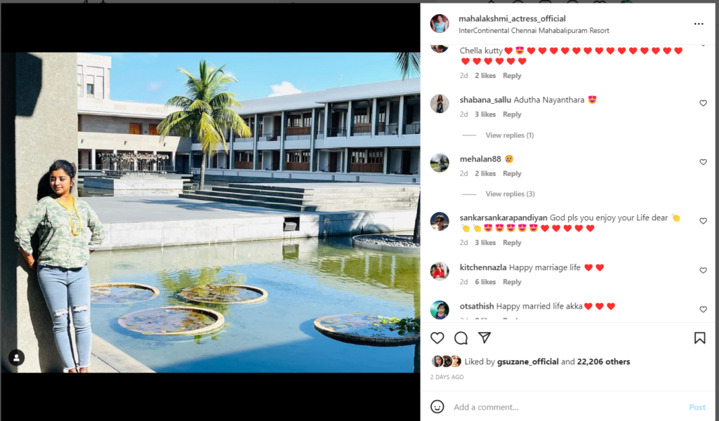 actress mahalakshmi doing like nayanthara ravinder open talk video