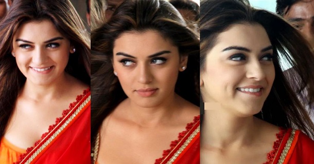 hansika motwani hot photos in shining glamour dress