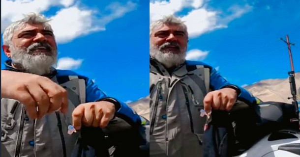 ajith trolled fan on his bike ride viral latest video