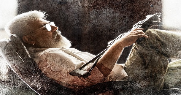 ak61 movie titled as thunivu and first look poster getting viral