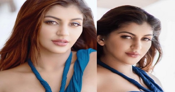 yashika anandh hot photos in glittering modern dress