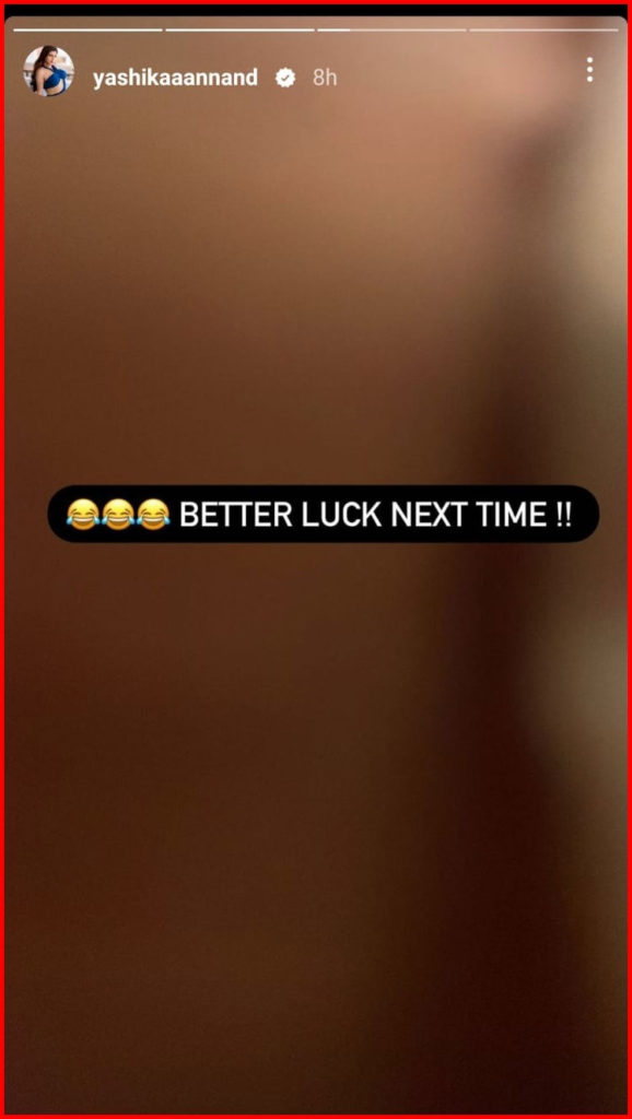 yashika answers for rumours spreading on her selfie photo getting viral