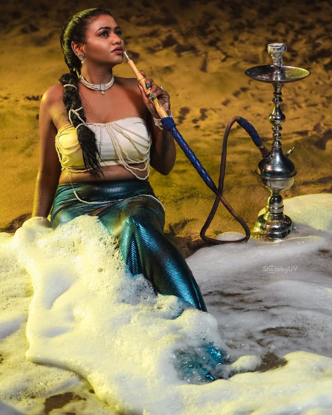 shalu shammu hot photos as mermaid getting viral on social media