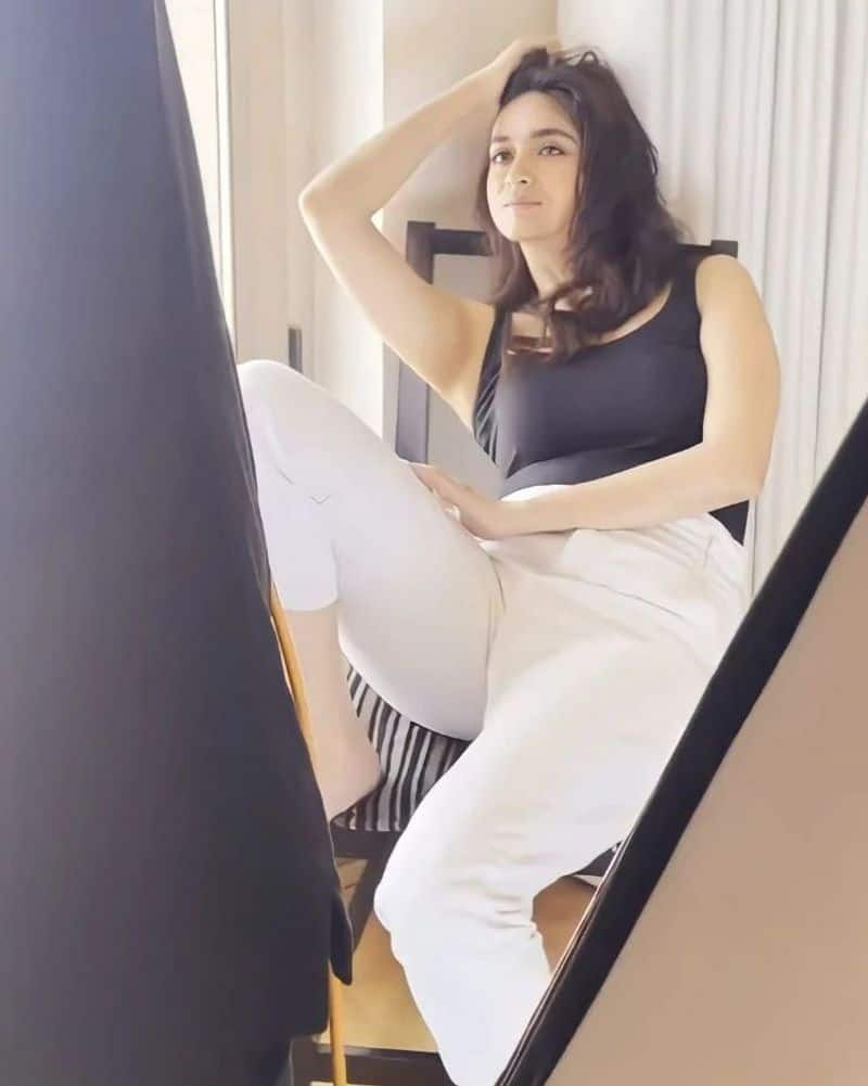 keerthy suresh hot photos wearing slip getting viral on social media