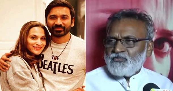kasthuri raja got tensed on question about dhanush and aiswarya divorce issue
