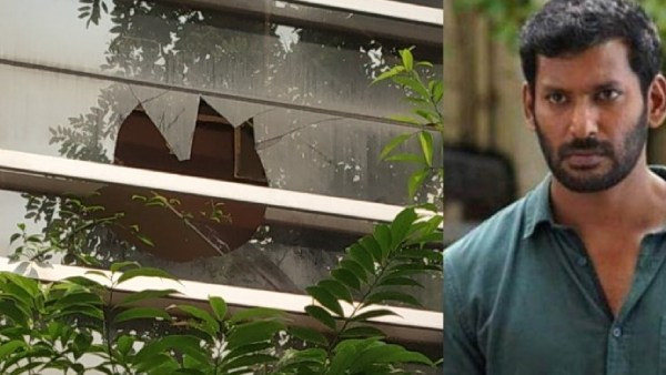 strangers attack on actor vishal house and cctv footage got revealed