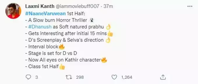 naane varuvean twitter review from fans getting viral and twitter trending