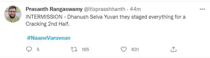 naane varuvean twitter review from fans getting viral and twitter trending