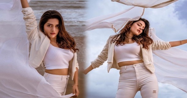 mahima nambiar hot photos in stylish modern dress getting viral