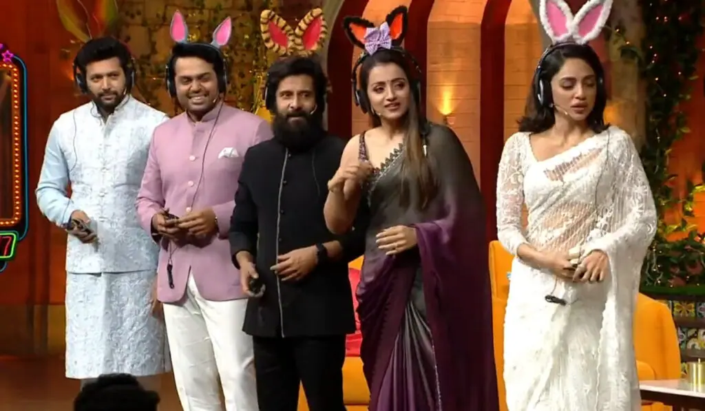 trisha and vikram play during ponniyin selvan promotion event video getting viral on social media