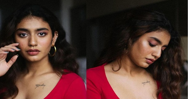 actress priya prakash varrier hot photos in inners for vacation