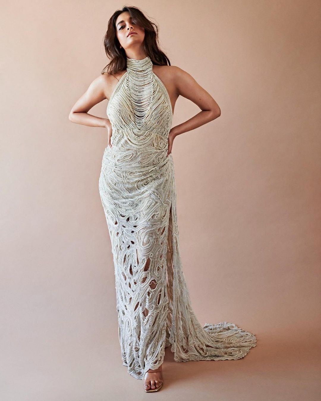 keerthy suresh hot photos in thread like dress getting viral