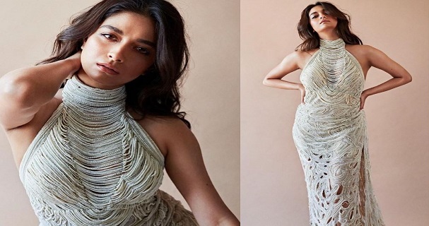 keerthy suresh hot photos in thread like dress getting viral