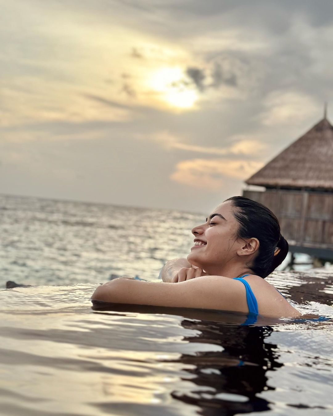 rashmika mandanna hot photos in vacation in maldives getting viral