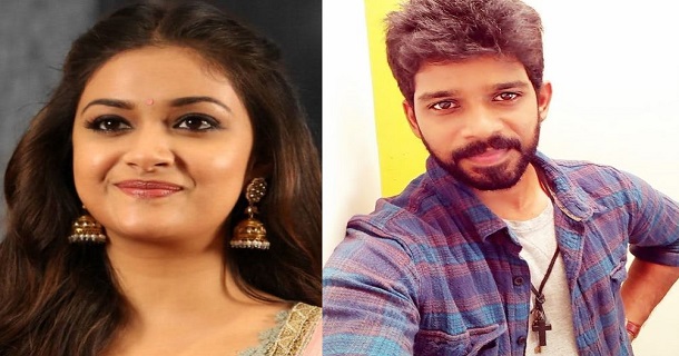 keerthy suresh photo with pandian stores kumaran getting viral