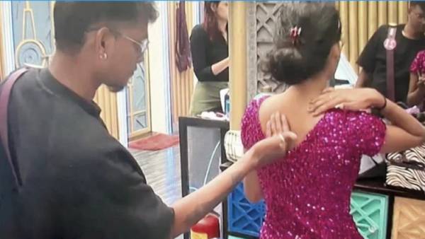 janany angry look on asal kolar for his bad touch viral video