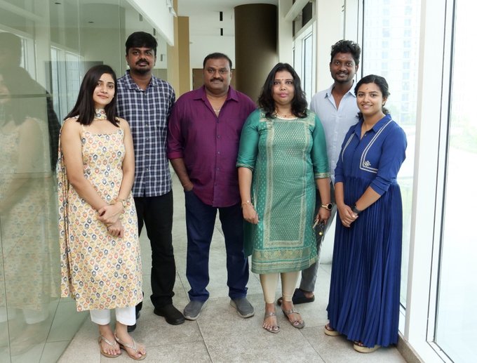 annapoorani first look poster getting viral starring losliya and lijomol jose