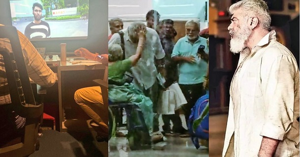 amir acting scene in thunivu movie photos becoming viral