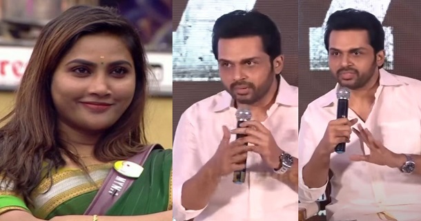 karthi thanks myna nandhini for sardar movie character in sardar success meet
