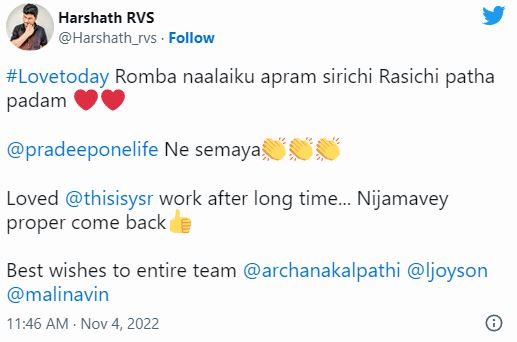 love today movie review getting viral on social media