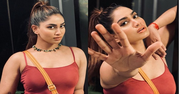 shivani narayanan hot photos in glamour dress