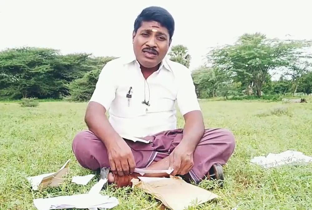 gpmuthu got arrested and photo getting viral on social media but it is parole movie promotion