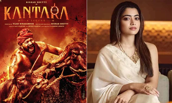 rashmika answer about kantara movie in an interview stirs up kannada fans angry on her