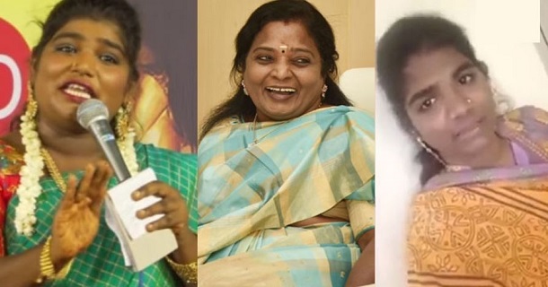 aranthangi nisha asks sorry for speaking bad and fun about tamilisai on stage video getting viral