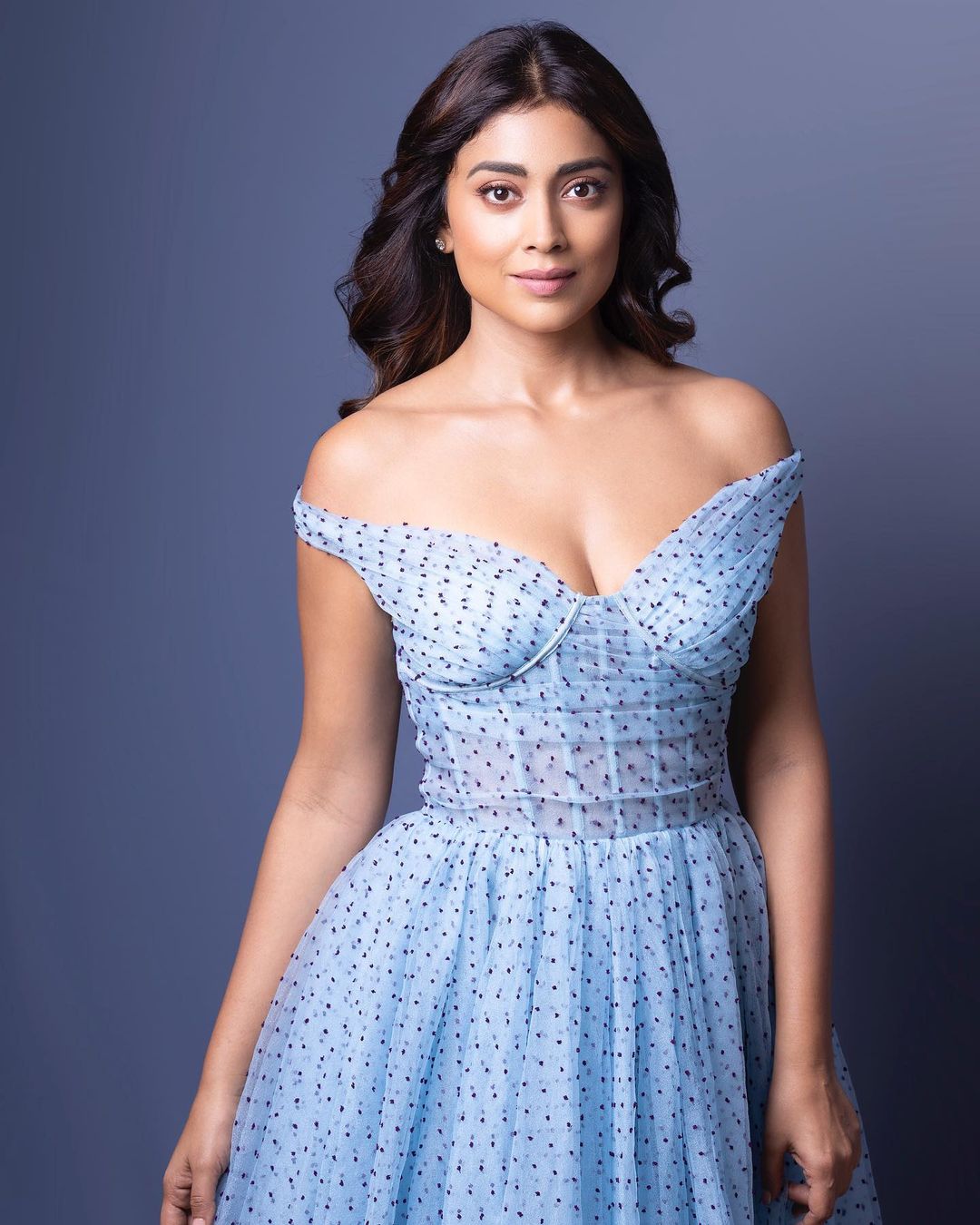 shriya saran hot photos showing glamour gown