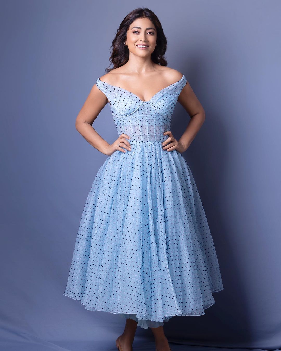 shriya saran hot photos showing glamour gown