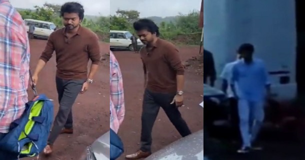 varisu shooting spot thalapathy vijay met his fans on spot video viral