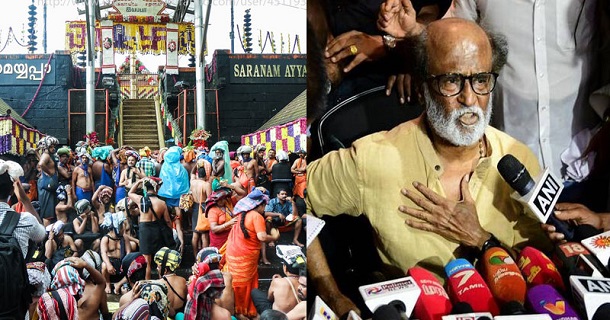 superstar rajinikanth in sabarimala old video getting viral